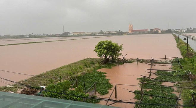 65.000ha lúa ở Ninh Bình chìm trong nước