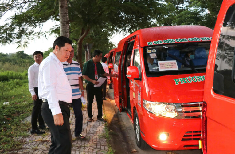 Bố trí xe trung chuyển khoảng 1.000 cán bộ tỉnh Thái Bình cũ sang Hưng Yên làm việc