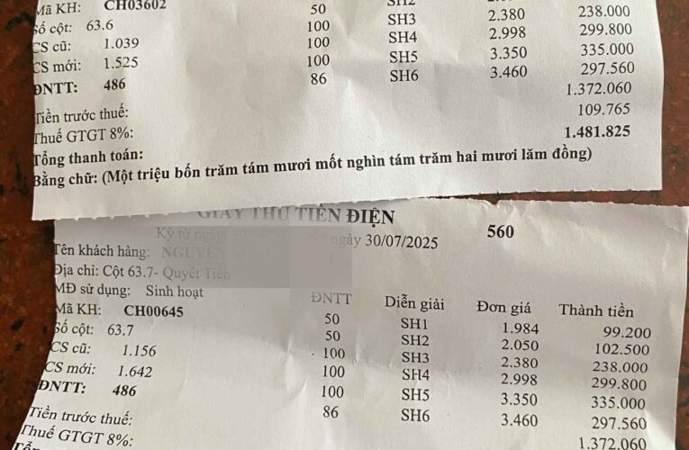 Dân thắc mắc tiền điện tháng 7 tăng cao dù đi vắng, lãnh đạo doanh nghiệp bán điện nói: “Biết gì đâu”