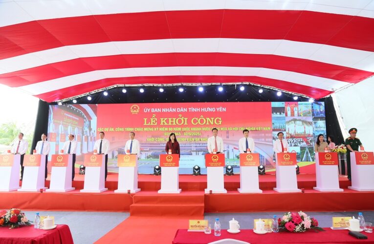 Hưng Yên: Khởi công 3 dự án trọng điểm chào mừng Cách mạng Tháng Tám và Quốc khánh 2/9