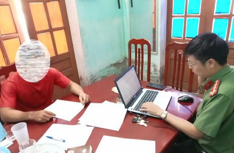 Công an xã Hồng Vũ phát hiện, xử lý trường hợp công dân chia sẻ, phát tán video có nội dung xấu, độc, sai sự thật trên mạng xã hội