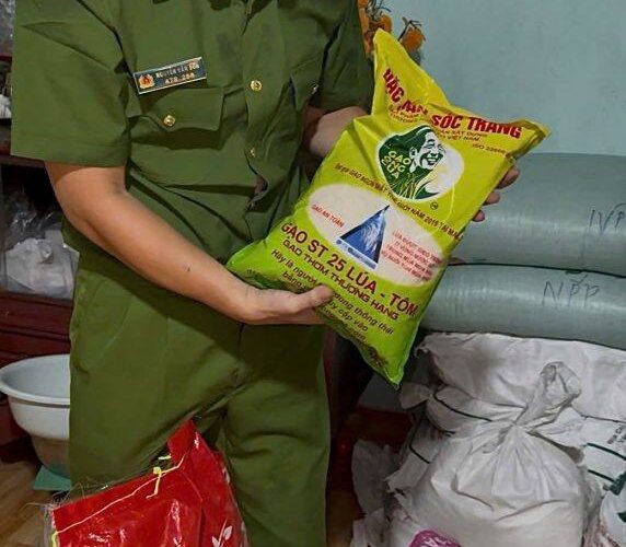 Phát hiện hộ kinh doanh sản xuất và buôn bán gạo zả thương hiệu ST25 – Ông Cua ở Ninh Bình