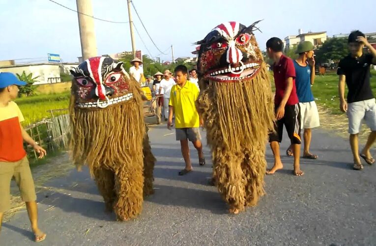 Độc đáo lễ hội múa lân tạ làng Búng – Việt Hùng – Vũ Thư