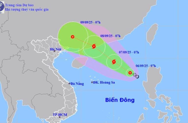 Dự báo:  Bão số 7 sẽ gây mưa lớn diện rộng ở miền Bắc