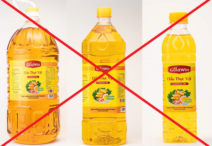 Phát hiện dầu ăn giả, kém chất lượng nhãn hiệu Goldwin Cooking Oil