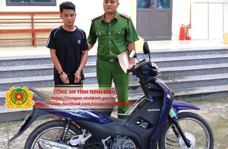 Công an xã Đại Hoàng, tỉnh Ninh Bình bắt đối tượng cuop tài sản