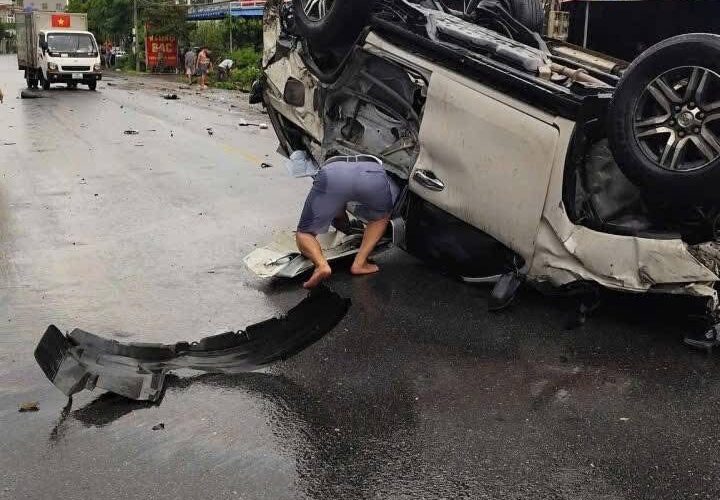 Hiện trường vụ TNGT ở Thái Thụy