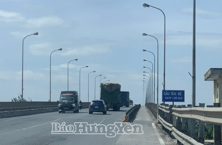 Cầu Tân Đệ mất điện chiếu sáng do kẻ gian cắt trộm cáp